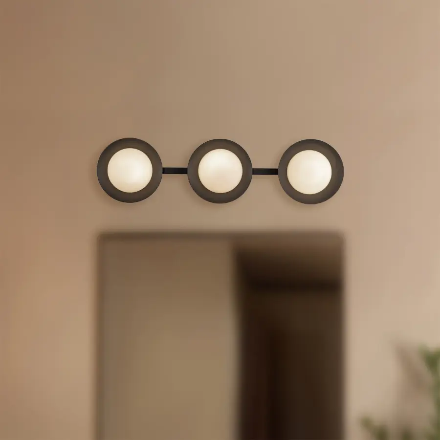 Cleo 23-Inch Vanity Light in Brushed Gold - Image 3