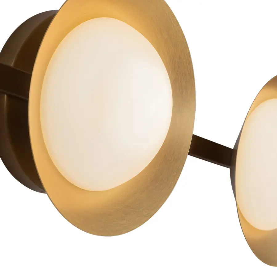 Cleo 23-Inch Vanity Light in Brushed Gold - Image 6