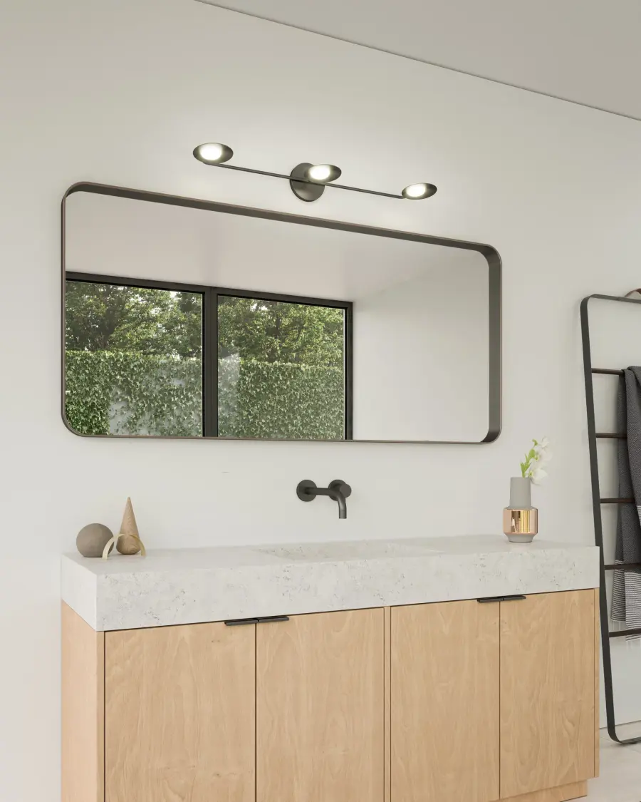 Rotaire 33-Inch Vanity Light in Matte Black - Image 2