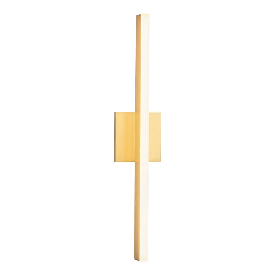 Vega 24-Inch Linear LED Wall Sconce in Brushed Gold - Image 2