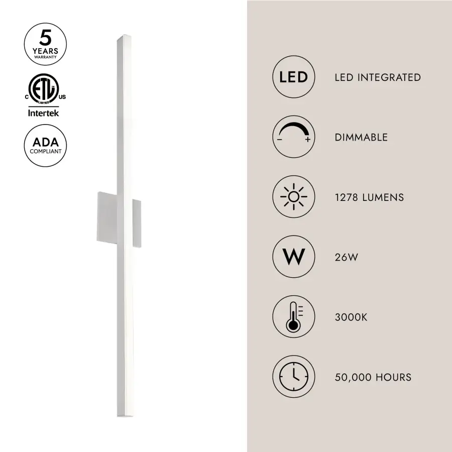 Vega 36-Inch Linear LED Wall Sconce - Image 22