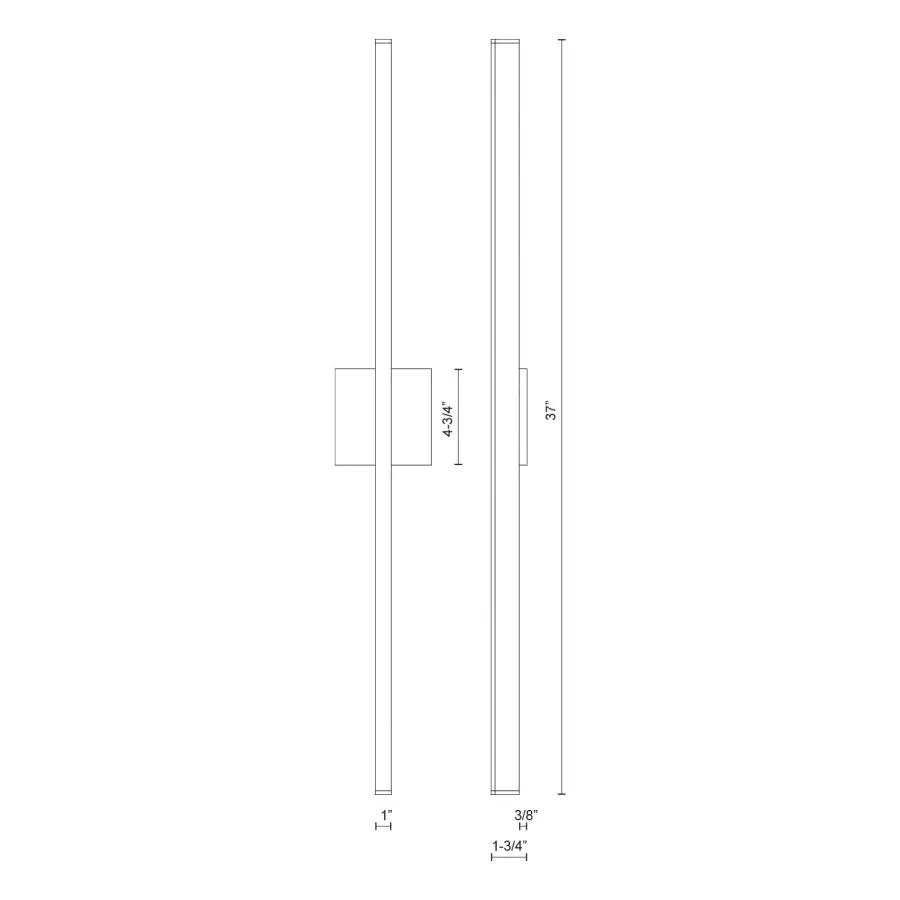 Vega 36-Inch Linear LED Wall Sconce - Image 24