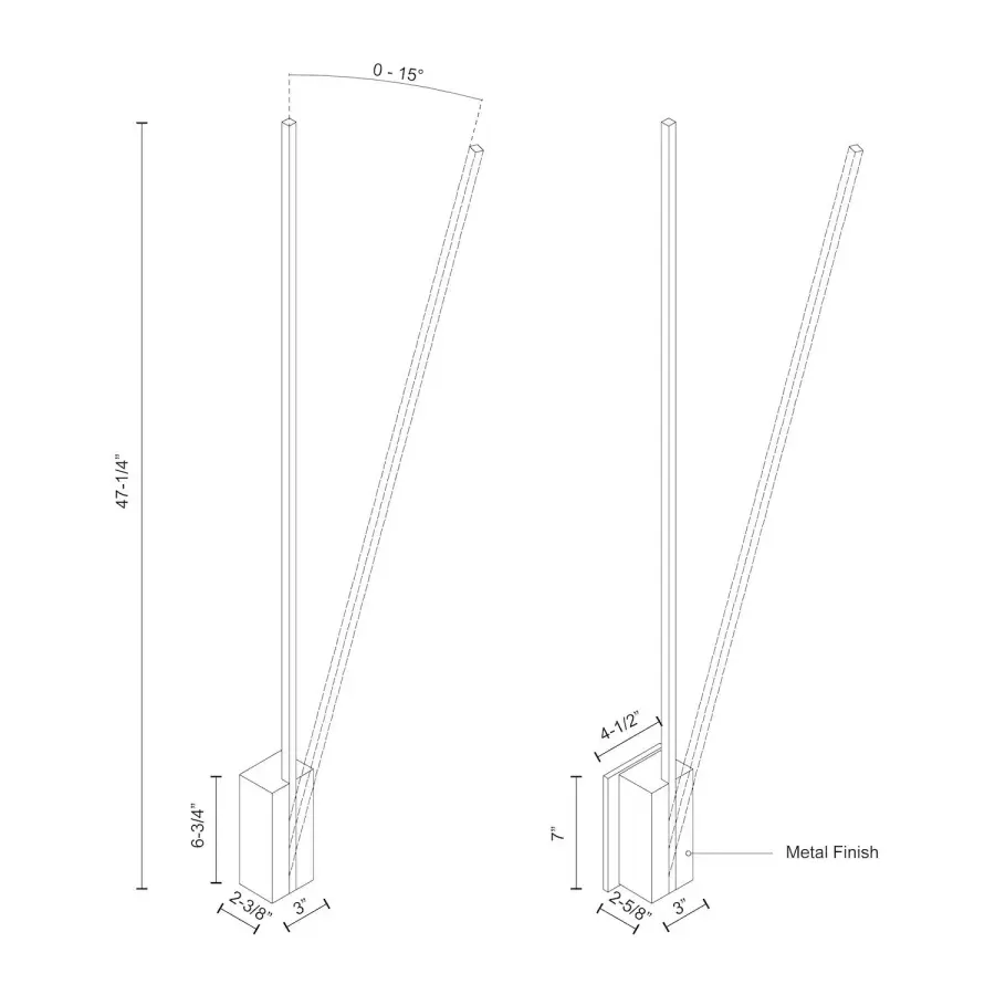 Lever 48-Inch Wall Sconce - Image 14