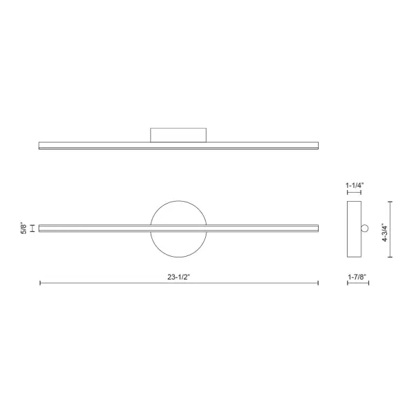 Chute 23-Inch Wall Sconce in White - Image 6