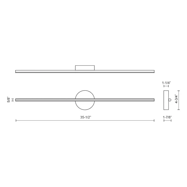 Chute 35-Inch Wall Sconce in White - Image 7