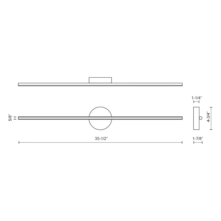 Chute 35-Inch Wall Sconce in White - Image 7