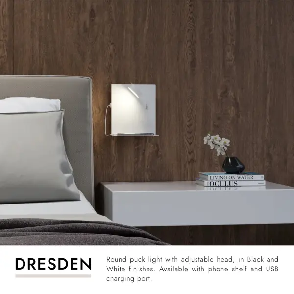 Dresden 7-Inch Wall Sconce with USB Port - Image 6