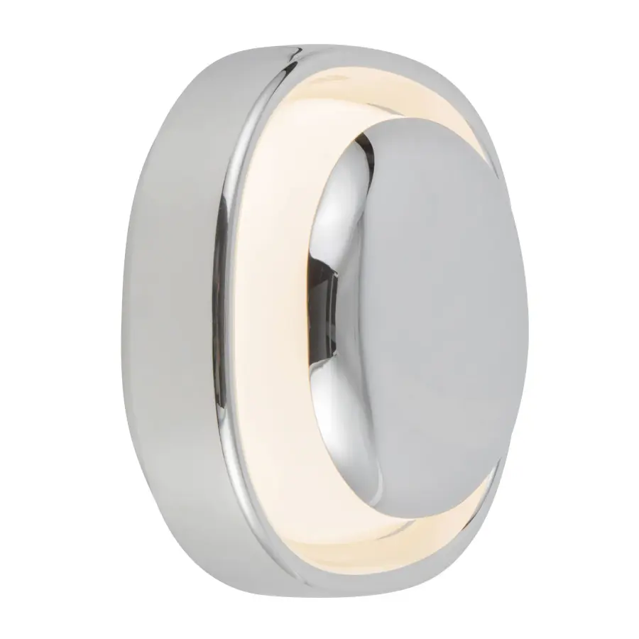 Pebble 8-Inch Wall Sconce in Matte Rose Brown - Image 1