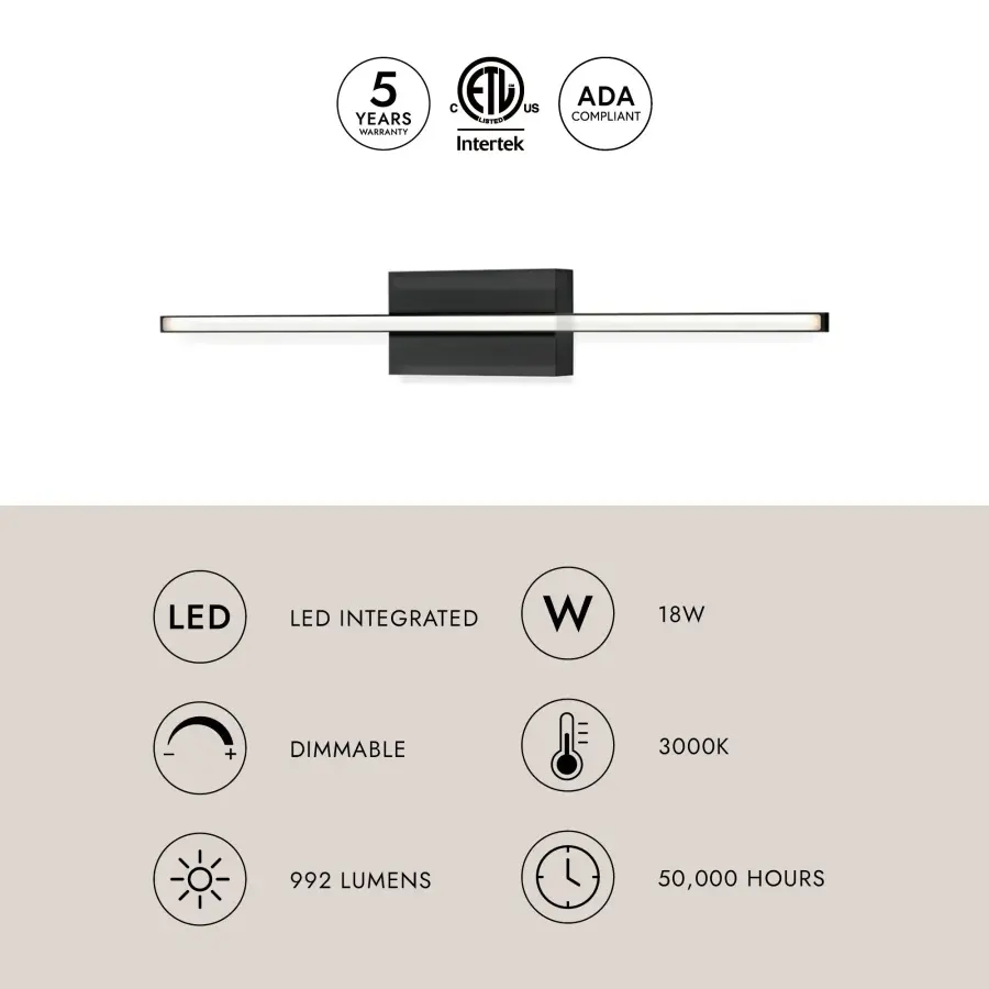 Vega Minor 24-Inch Wall Sconce - Image 12