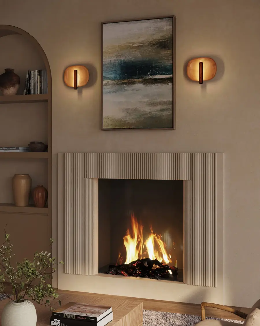 Lustre 9-Inch Wall Sconce in Pearl White - Image 2