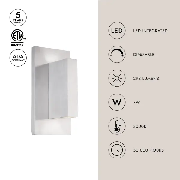 Vista 9-Inch Wall Sconce in Brushed Gold - Image 4