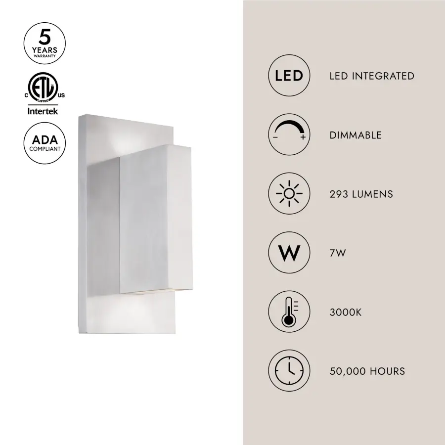 Vista 9-Inch Wall Sconce in Brushed Gold - Image 4