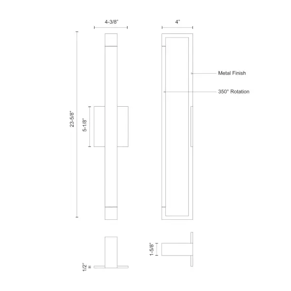 Versatile Modern Sconce with Adjustable Directional Lighting - Image 4