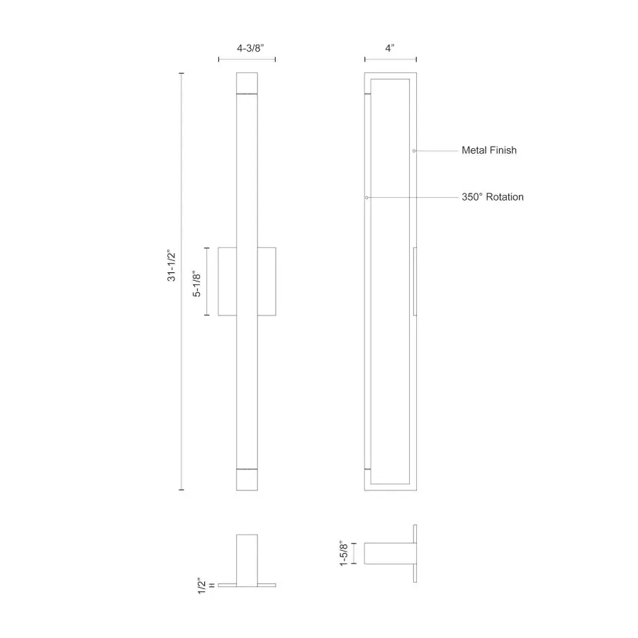 Versatile Modern Wall Sconce with Adjustable Directional Lighting - Image 4