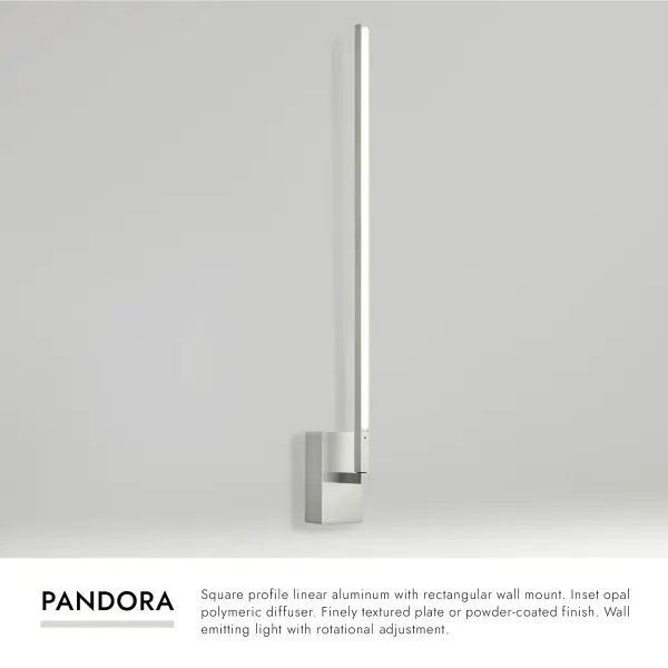 Pandora 25-Inch Wall Sconce in Brushed Gold - Image 9