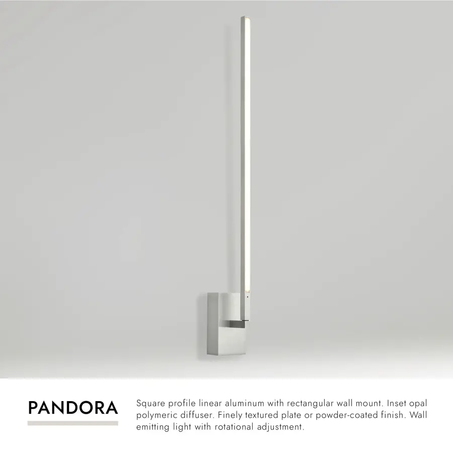 Pandora 25-Inch Wall Sconce in Brushed Gold - Image 9