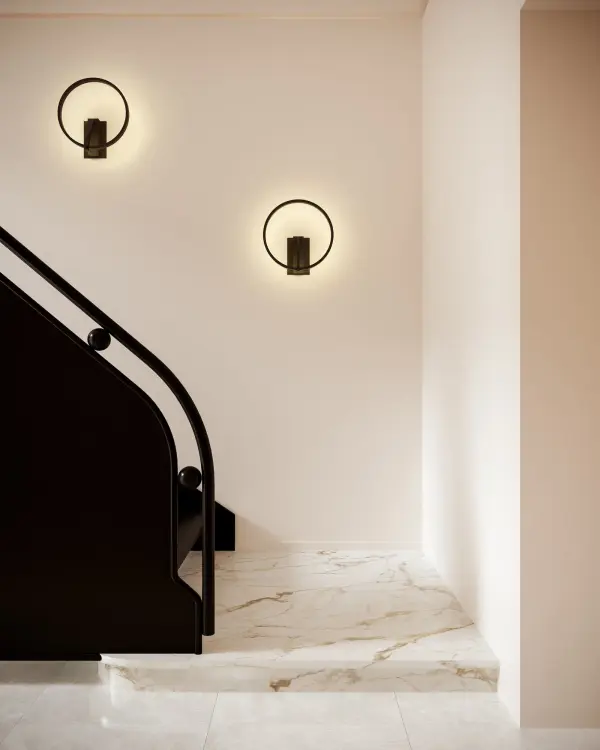 Roda 13-Inch Wall Sconce in White - Image 2
