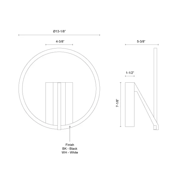 Roda 13-Inch Wall Sconce in White - Image 8