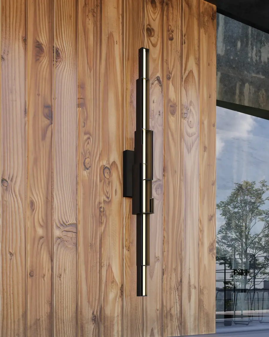 Enzo 60-Inch Wall Sconce in Matte Black - Image 2