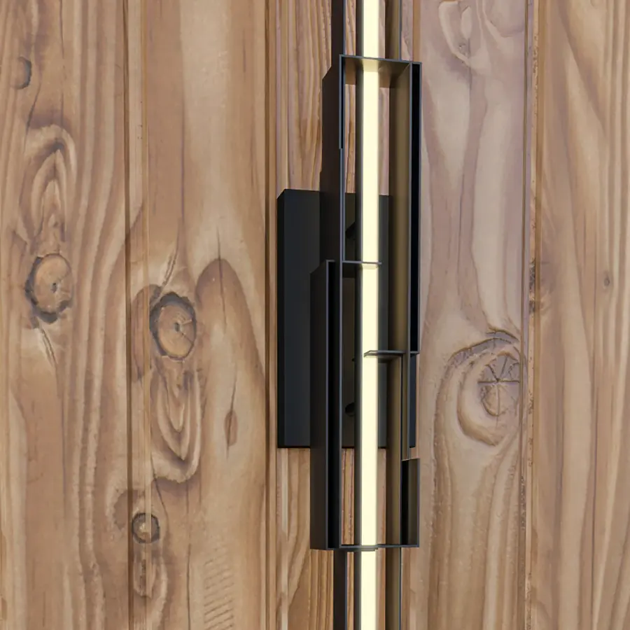 Enzo 60-Inch Wall Sconce in Matte Black - Image 3