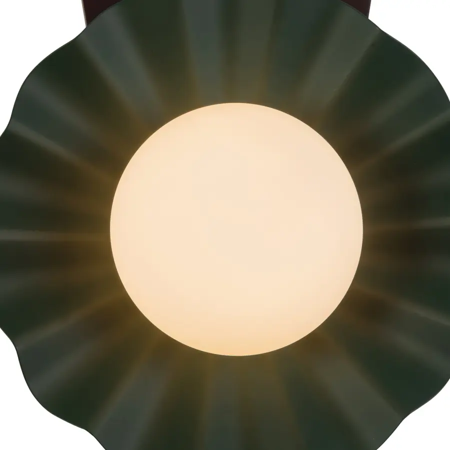 Furrow 12-Inch Wall Sconce in Burgundy - Image 11