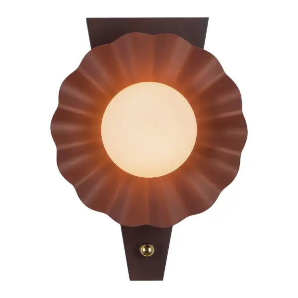 Furrow 12-Inch Wall Sconce in Burgundy - Image 13