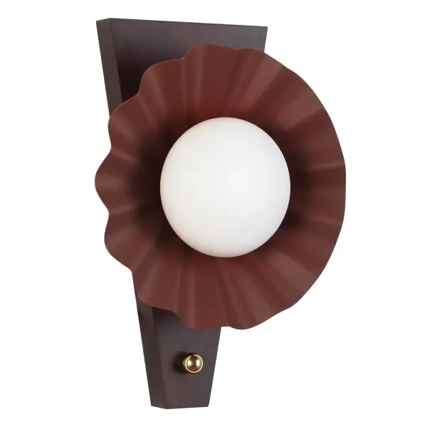 Furrow 12-Inch Wall Sconce in Burgundy - Image 14