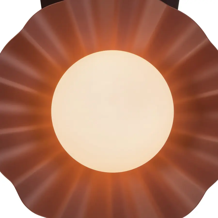Furrow 12-Inch Wall Sconce in Burgundy - Image 15