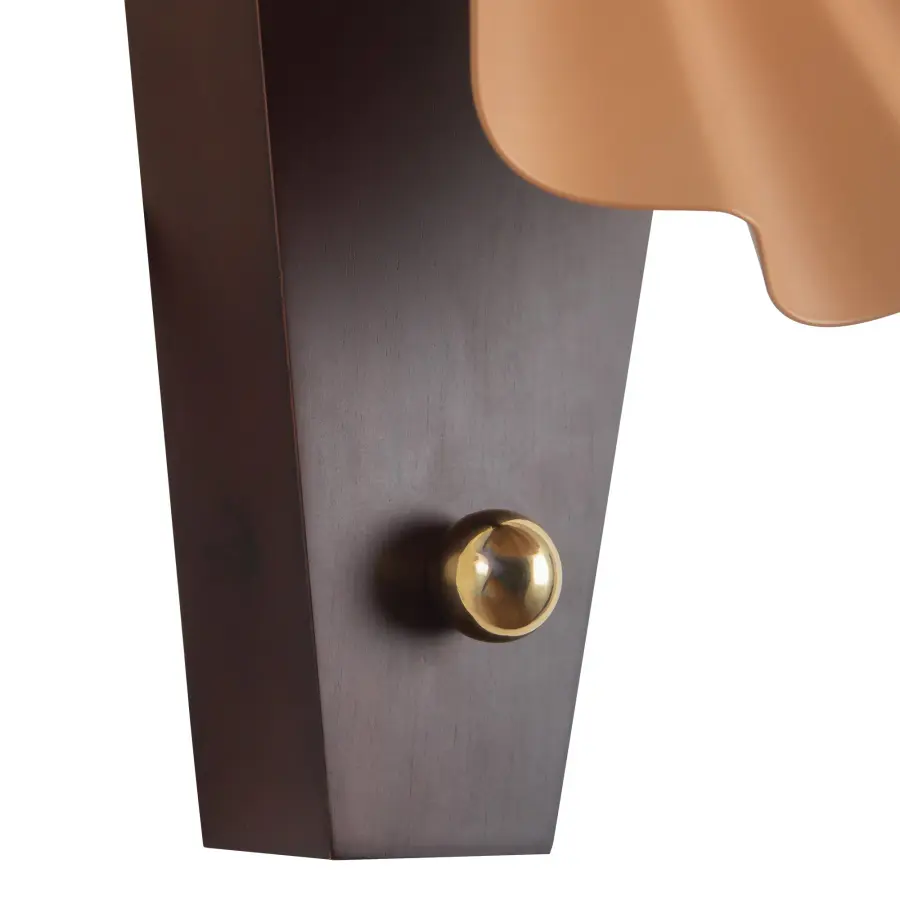 Furrow 12-Inch Wall Sconce in Burgundy - Image 8