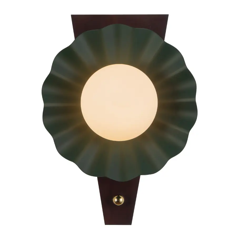 Furrow 12-Inch Wall Sconce in Burgundy - Image 9