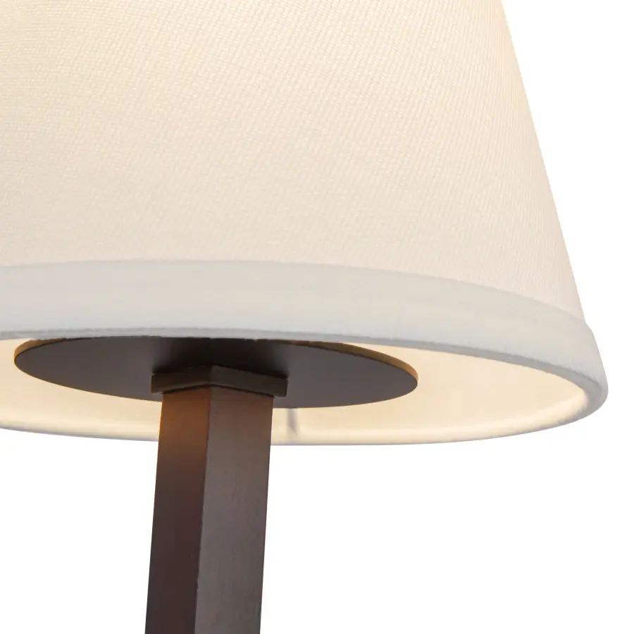 Sloan 6-Inch Wall Sconce in Brushed Gold with White Linen Shade - Image 3