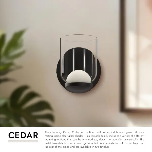 Cedar 4-Inch Wall Sconce in Matte Black - Image 7