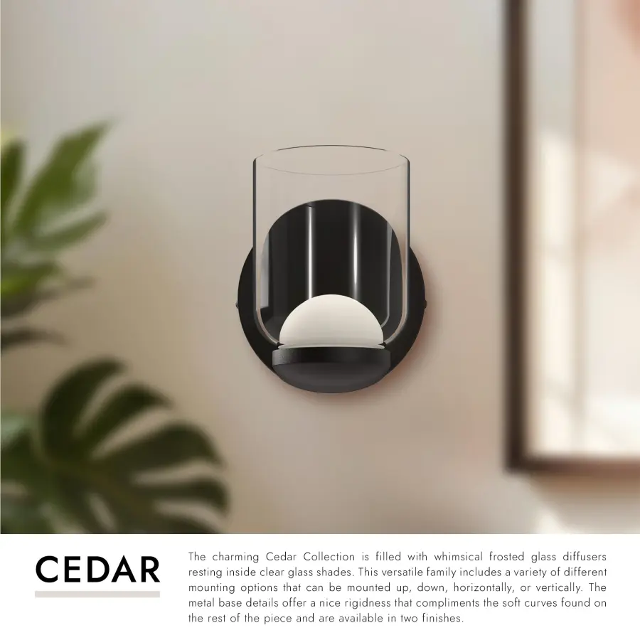 Cedar 4-Inch Wall Sconce in Matte Black - Image 7
