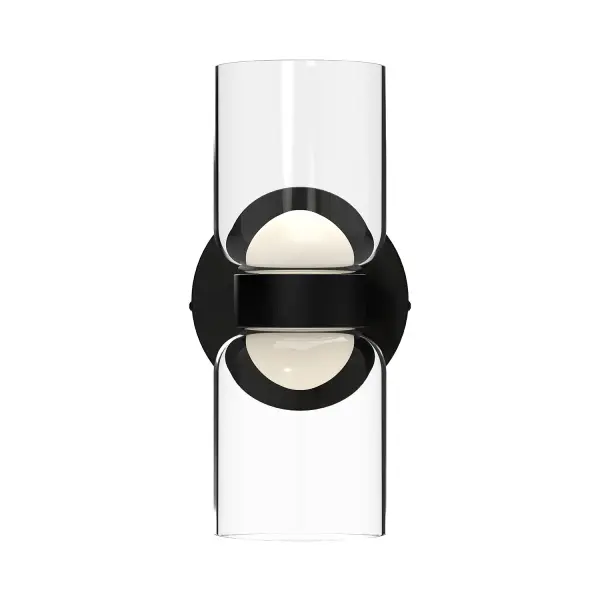 Cedar 11-Inch Wall Sconce in Matte Black - Image 2