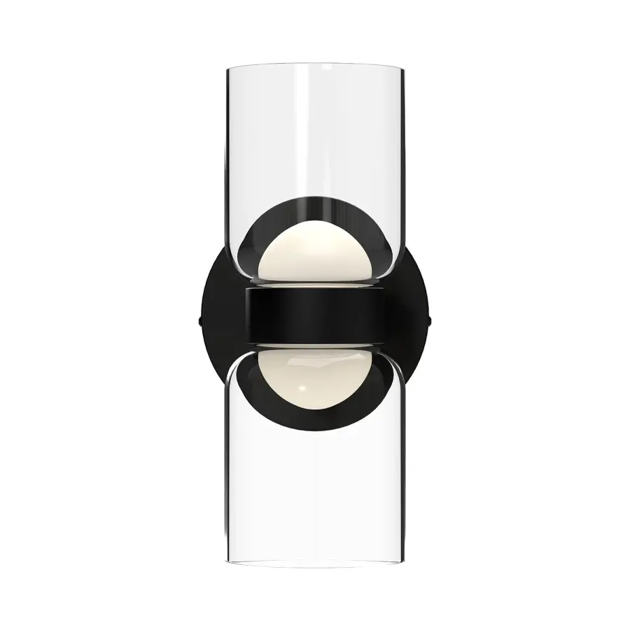 Cedar 11-Inch Wall Sconce in Matte Black - Image 2