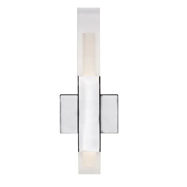 Sleek Modern Wall Sconce with Integrated LED and Dramatic Design - Image 1