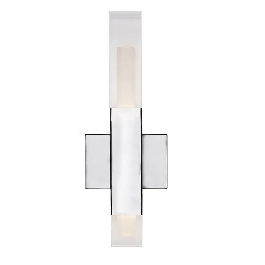 Sleek Modern Wall Sconce with Integrated LED and Dramatic Design - Image 1