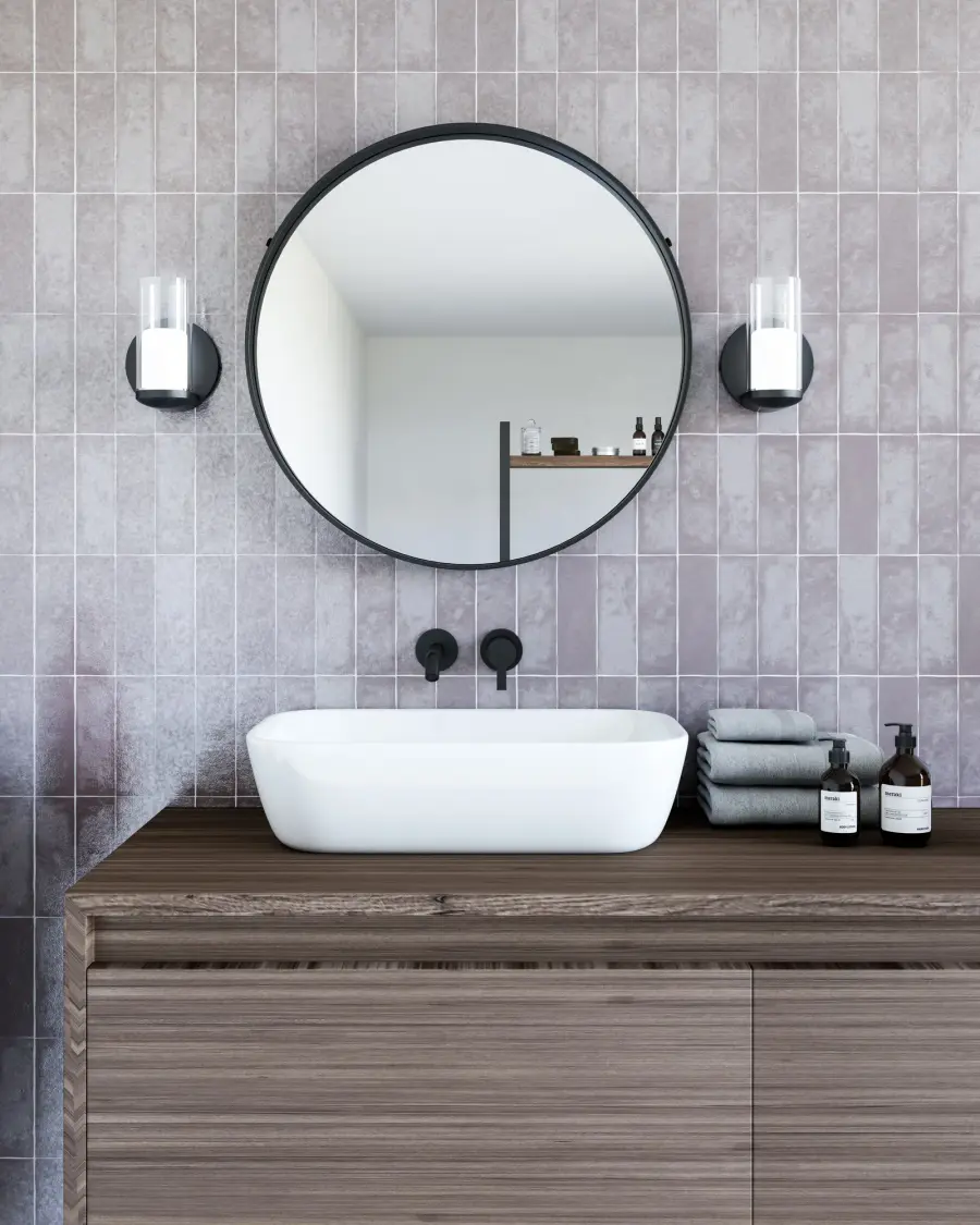 Birch 3-Light Wall Sconce in Matte Black - Image 2