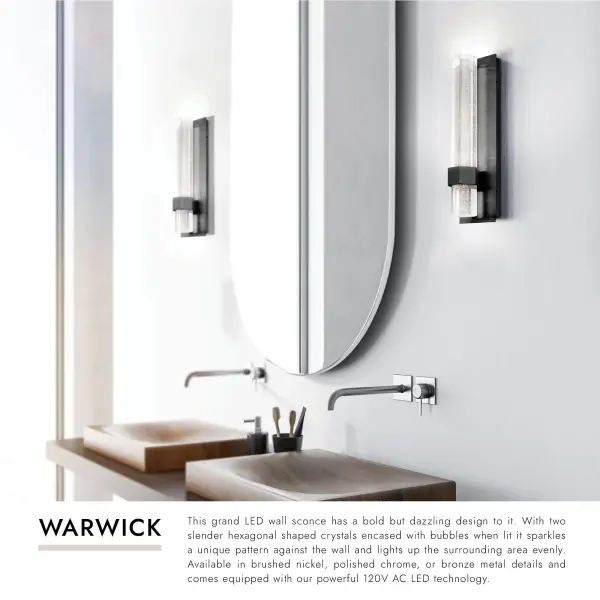 Warwick 15-Inch LED Wall Sconce - Image 6