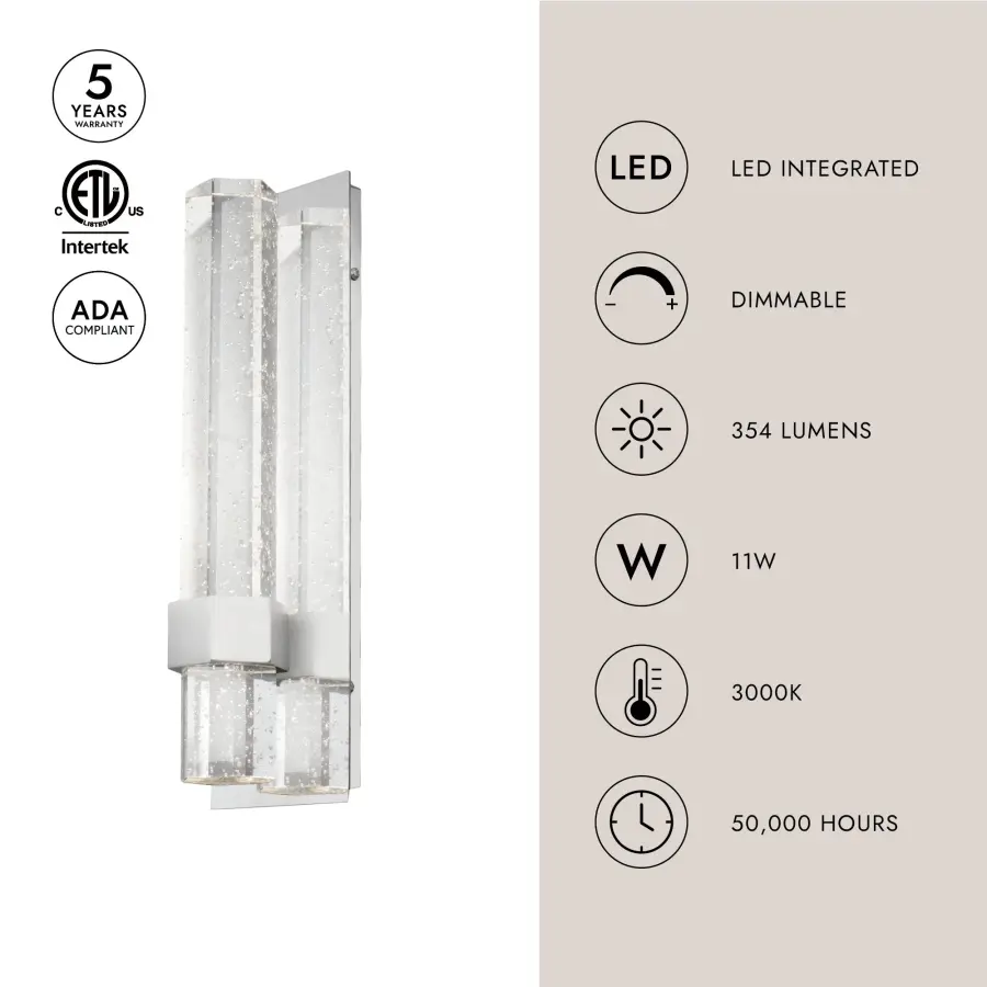 Warwick 15-Inch LED Wall Sconce - Image 7