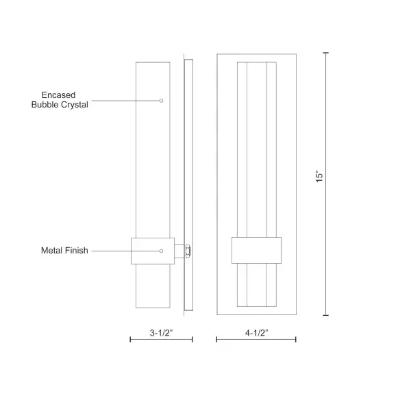 Warwick 15-Inch LED Wall Sconce - Image 10