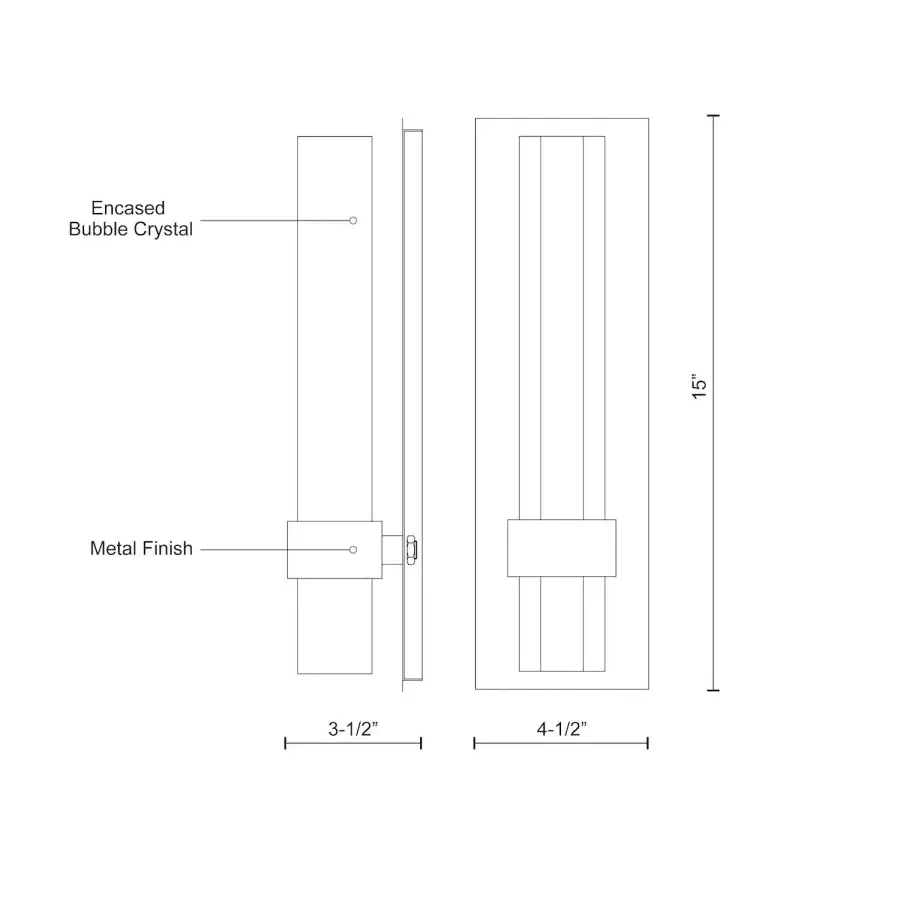 Warwick 15-Inch LED Wall Sconce - Image 10