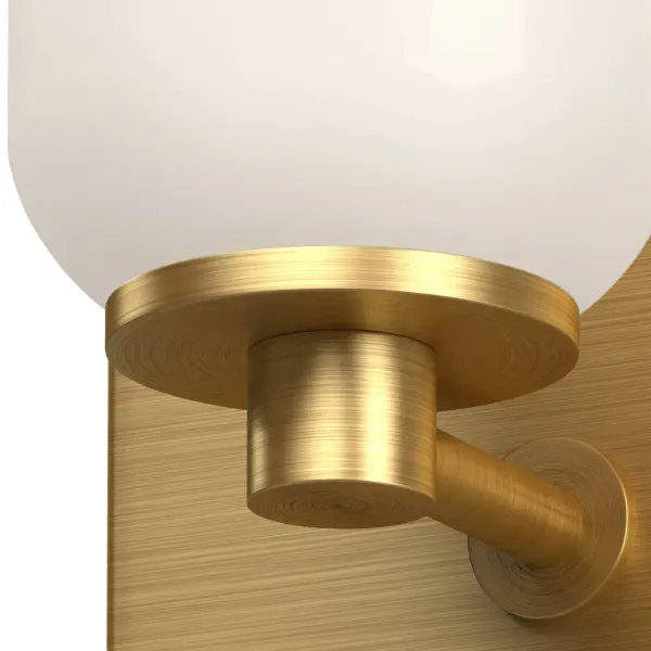 Nola 4-Inch Wall Sconce in Chrome with Gold Opal Glass - Image 4