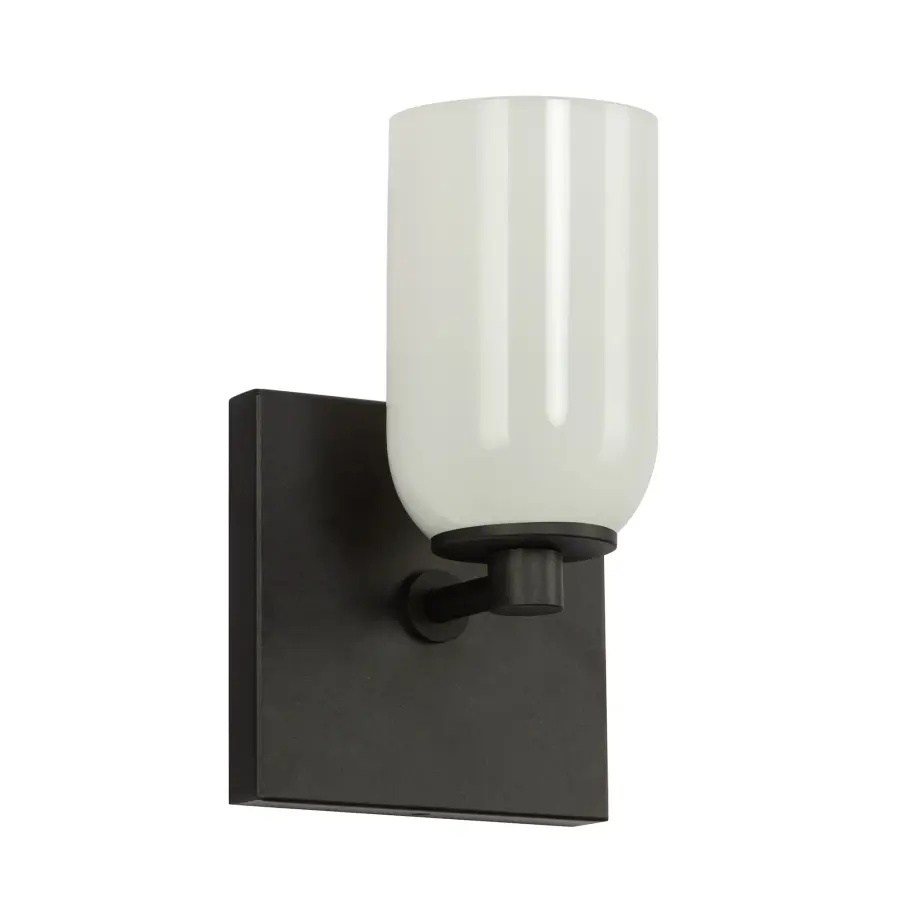 Nola 4-Inch Wall Sconce in Chrome with Gold Opal Glass - Image 7