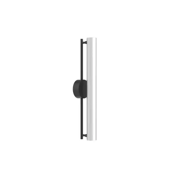 The Gramercy wall sconce features frosted glass cylinders around an aluminum die-cast body, delivering even 360-degree ambient lighting. With integrated LED at 3000K warm white and dimmable functionality, it's ideal for bathrooms and hallways. - alternate view
