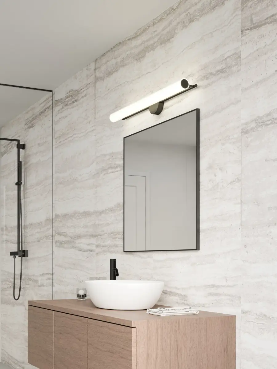 Gramercy 36-Inch Wall Sconce in Matte Black - Image 2