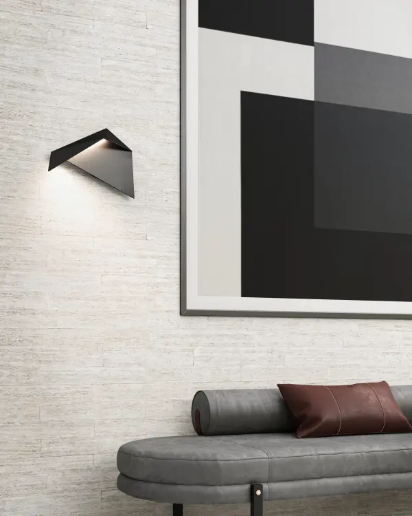 Taro 10-Inch Wall Sconce in White - Image 3
