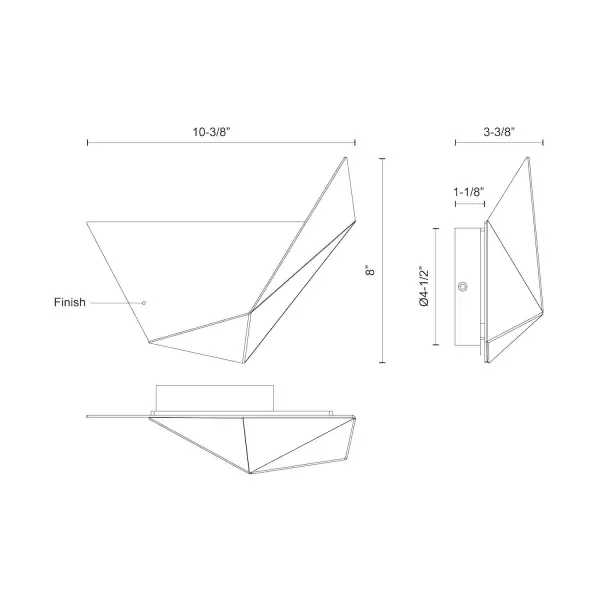 Taro 10-Inch Wall Sconce in White - Image 7