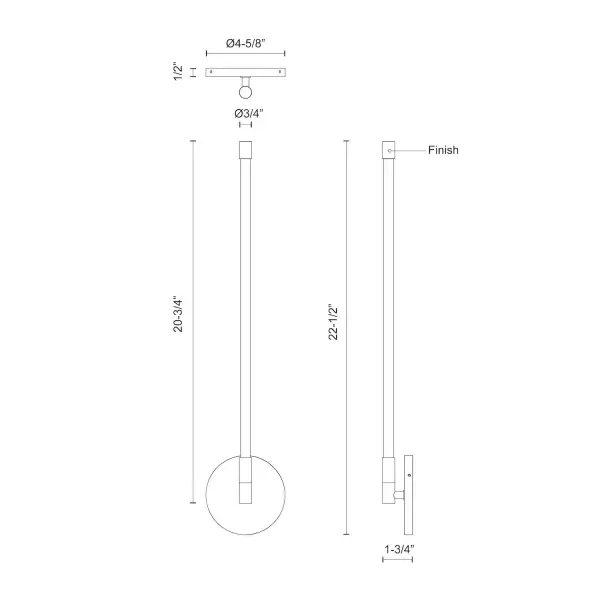Motif 22-Inch Wall Sconce in Brushed Gold - Image 17