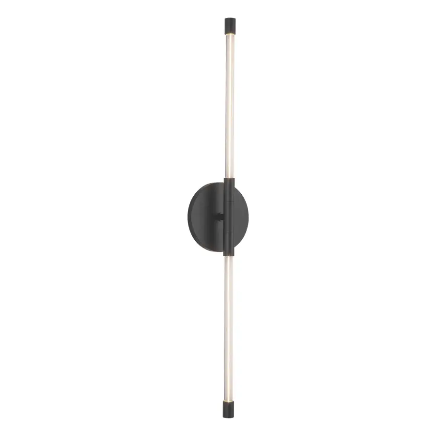 Motif 26-Inch Wall Sconce in Brushed Gold - Image 2